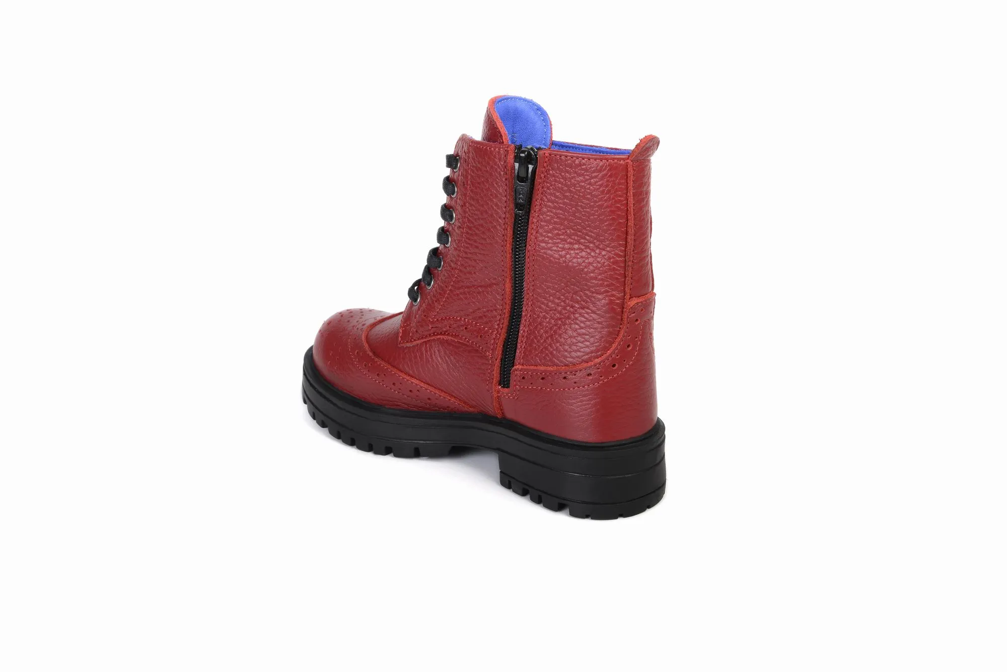 FOOT FEDERATION DERBY WINGTIP KIDS' BOOT RED