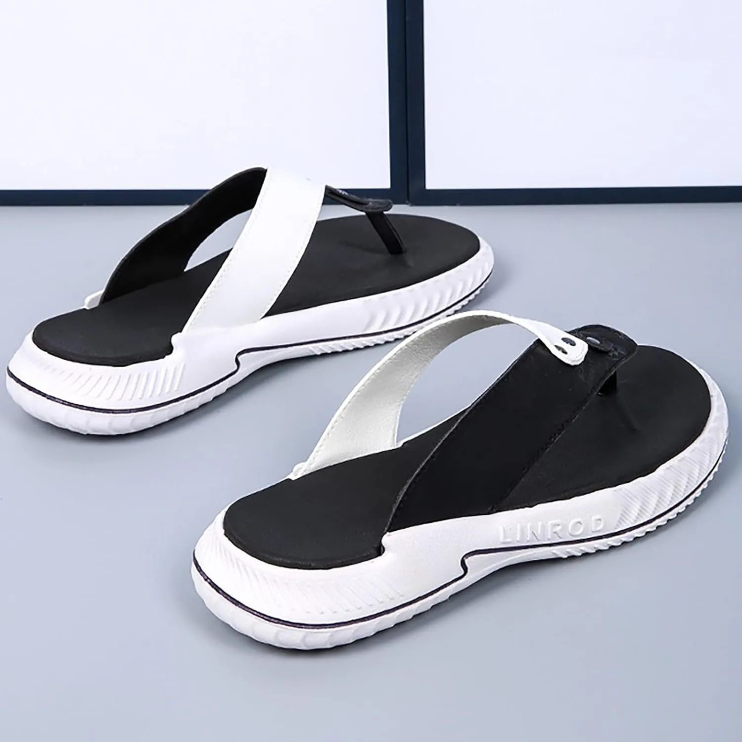 Foreign Trade Flip Flops For Men Beach Slippers For Men Summer Non Slip External Wearing Mens Arch Support Flip Flops Water S