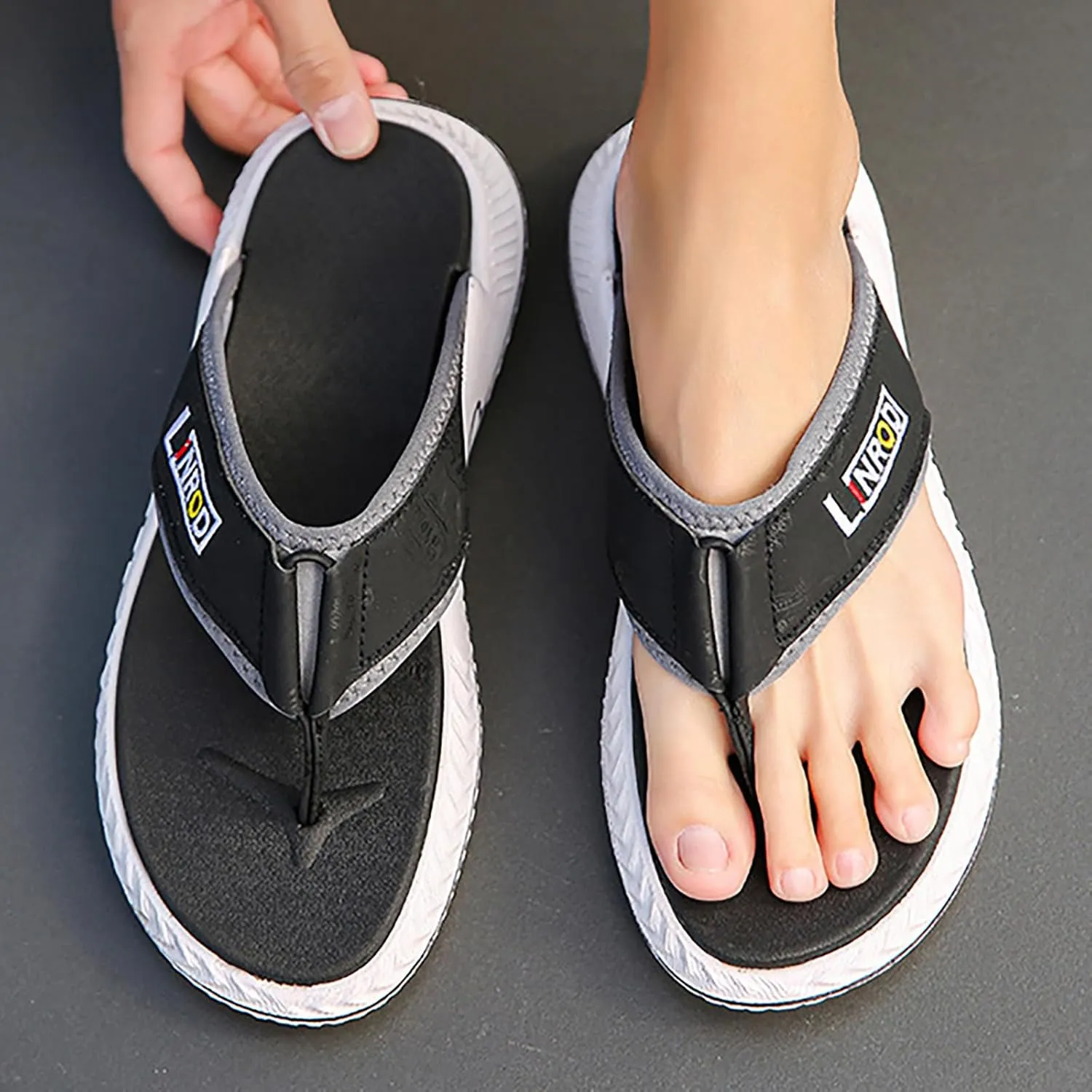 Foreign Trade Flip Flops For Men Beach Slippers For Men Summer Non Slip External Wearing With Toe Mens Ignite Men's Sandals M