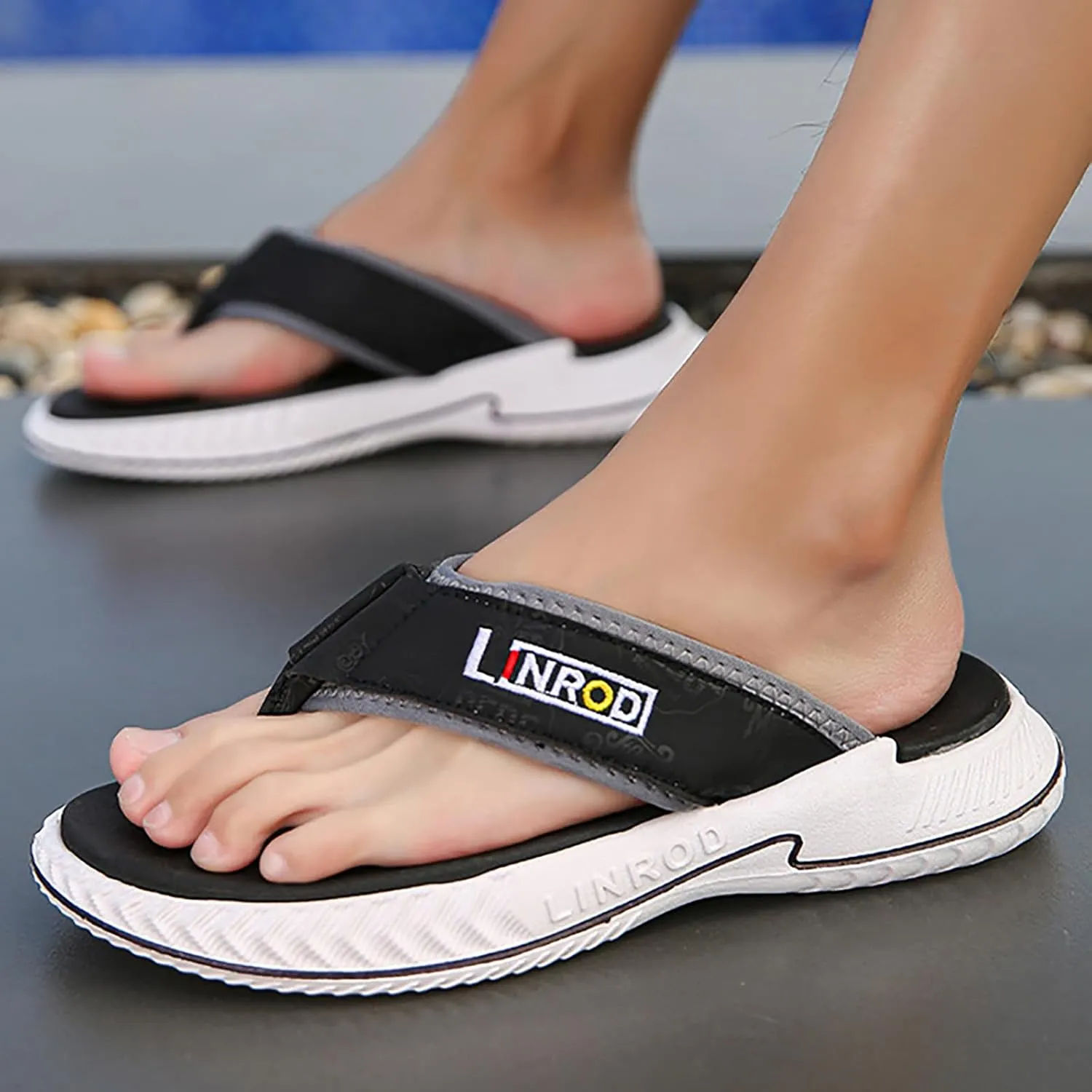 Foreign Trade Flip Flops For Men Beach Slippers For Men Summer Non Slip External Wearing With Toe Mens Ignite Men's Sandals M