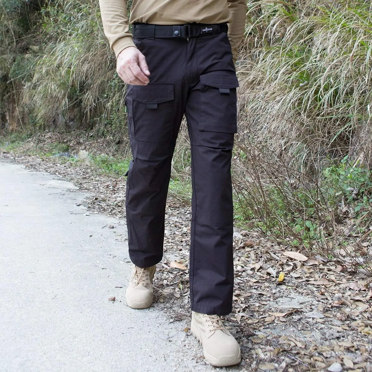 FREE SOLDIER Men's Cargo Pants,Tactical Pants for Men Stretch,Durable Ripstop EDC Work Pants for Hiking