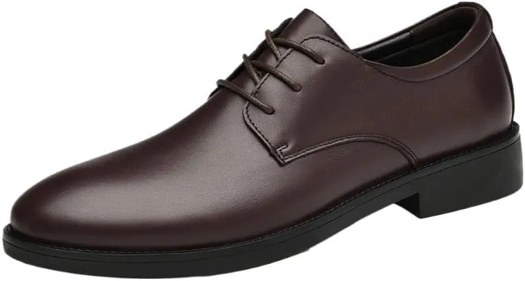 French Wedding Prom Formal Leather Shoes Classic Men's Lace-up Low-top Non Slip Oxfords