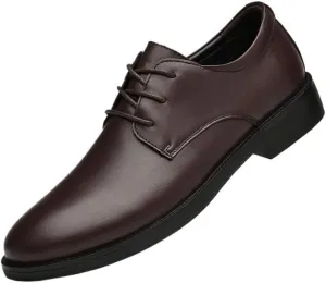 French Wedding Prom Formal Leather Shoes Classic Men's Lace-up Low-top Non Slip Oxfords
