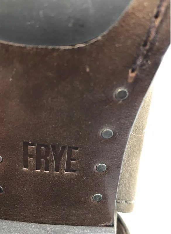 Frye Women's Dani Shield 3471228-DTP Taupe Block Slingback Heels - Size 7M