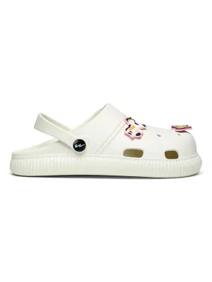 GC-9002C White Child Clogs