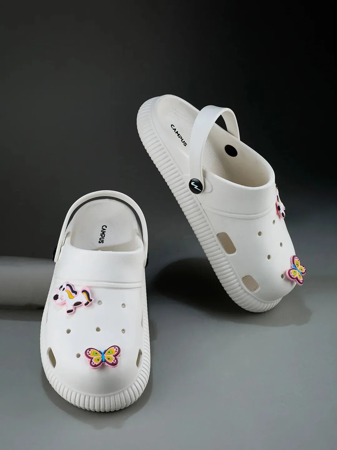 GC-9002C White Child Clogs