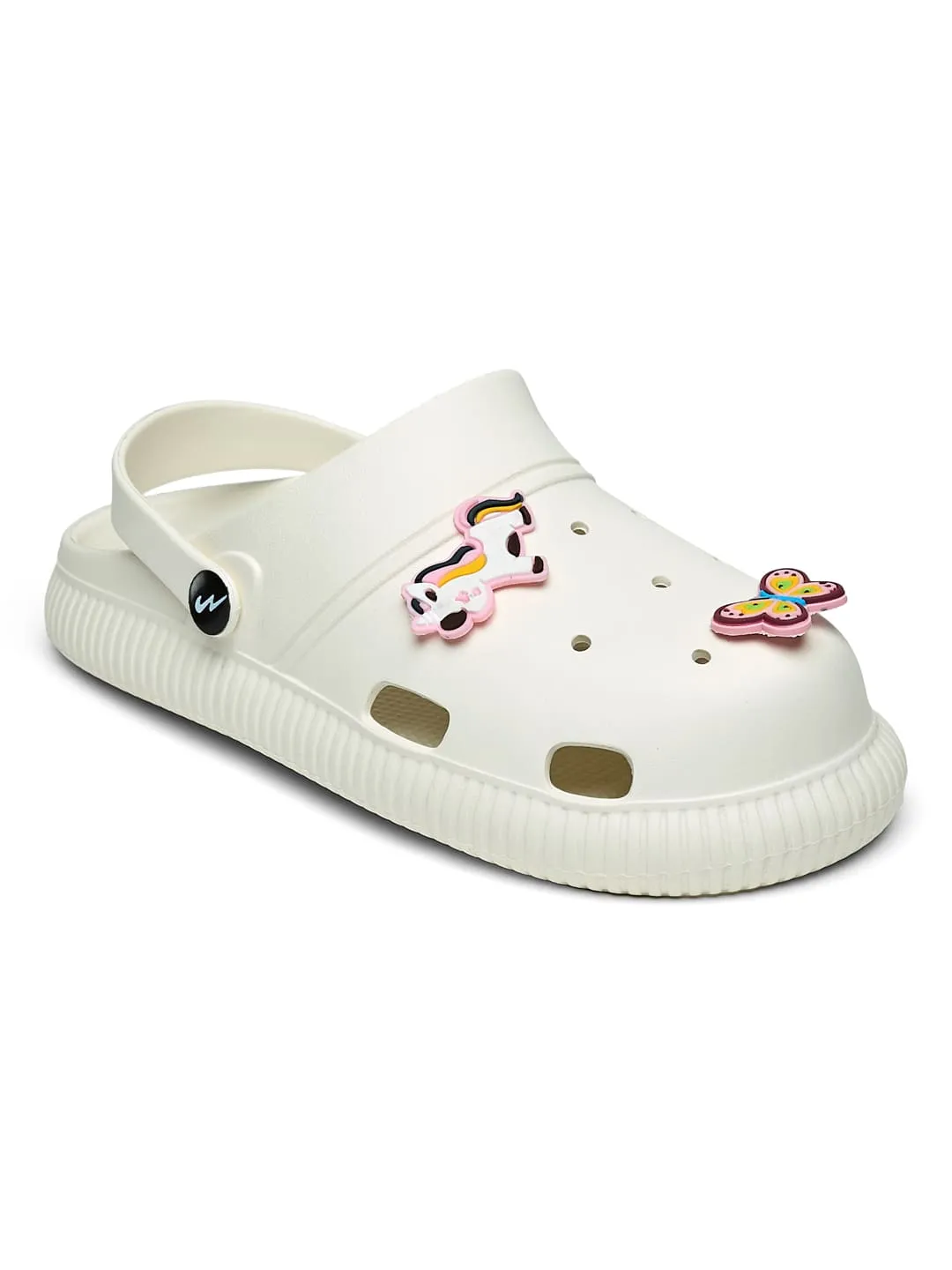GC-9002C White Child Clogs