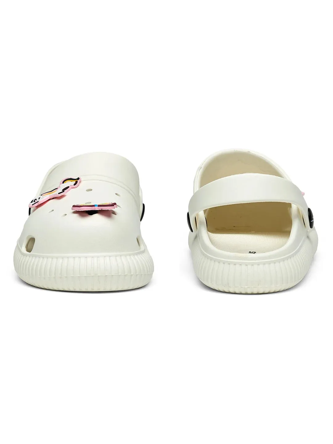 GC-9002C White Child Clogs
