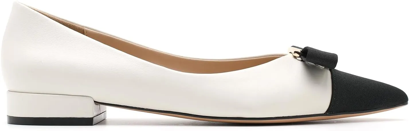 Genuine Leather Ballet Flats Shoes for Women Pointed Toe Flats Comfortable Slip On Flats Shoes for Driving Dating Wedding
