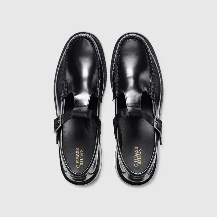 G.H. BASS MARY JANE WEEJUN HEEL BLACK