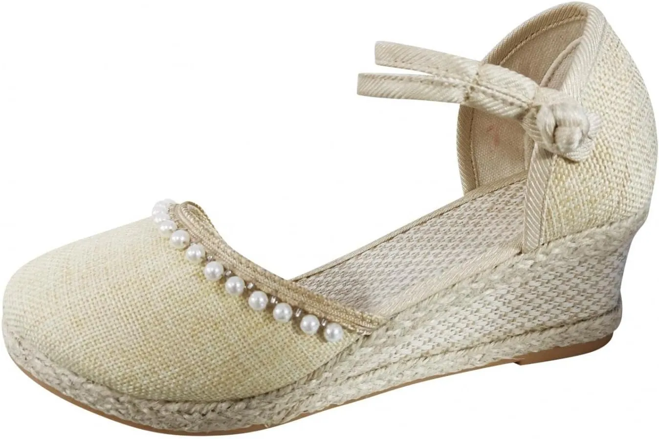 Gibobby Espadrille Wedge,Womens Wedges Sandals Espadrilles Platform Closed Toe Ankle Strap Slingback Summer Casual Sandals