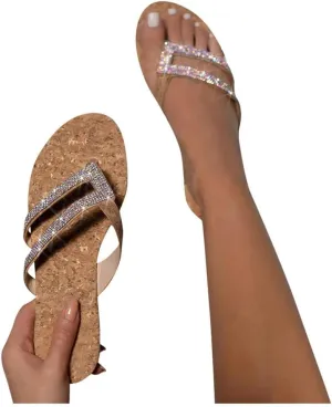 Gibobby Platform Sandals for Women Summer,Womens Bows Flip Flops Flat Sandals Anti-Slip Casual Beach Thong Slipper