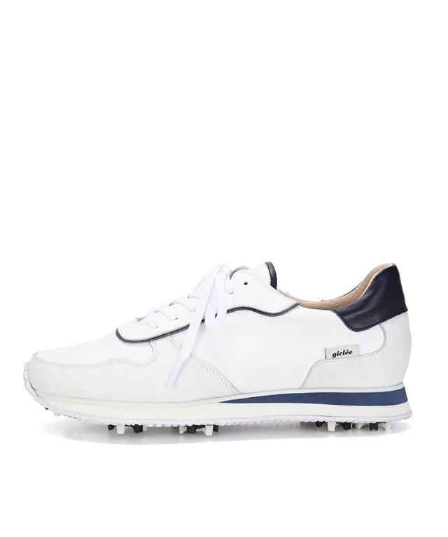 Giclee Unisex Courtyard Premium Leather Golf Shoes - Navy