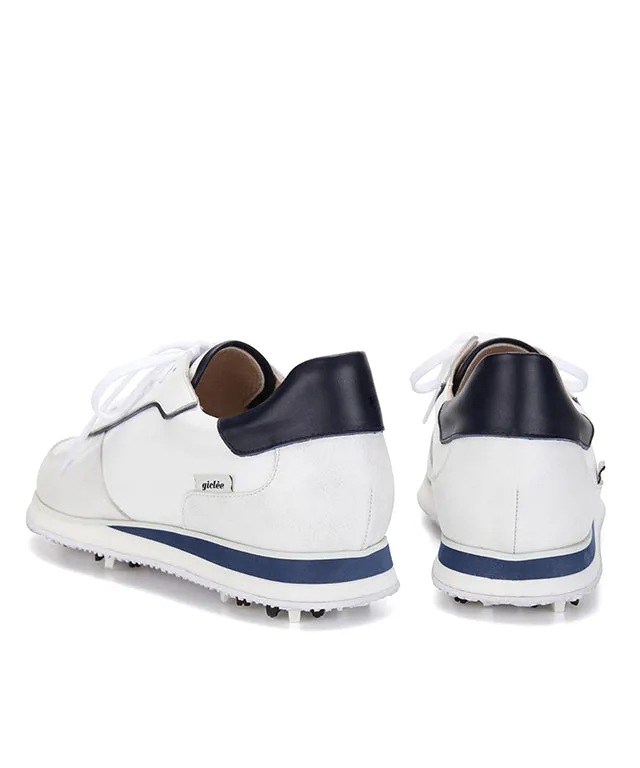 Giclee Unisex Courtyard Premium Leather Golf Shoes - Navy