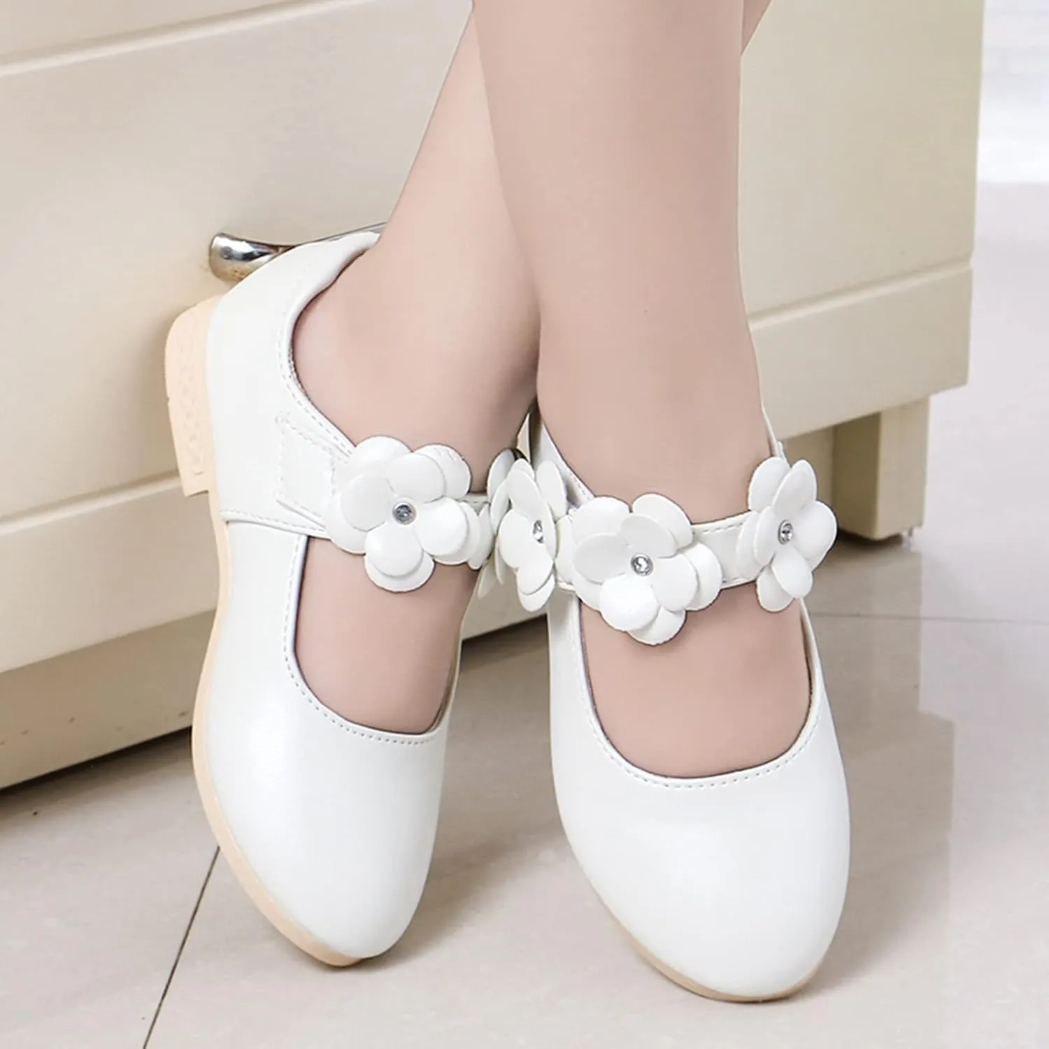 Girls Ballerina Flats Toddler Girls Dress Shoes Flower Girl Shoes Mary Jane Wedding Party Communion Shoes Flower