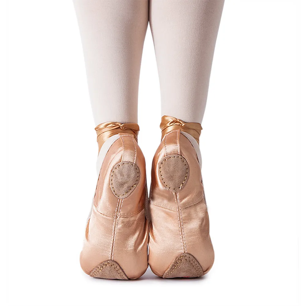 Girl's Ballet Slippers Ballerina Gymnastic Flats with Ribbons