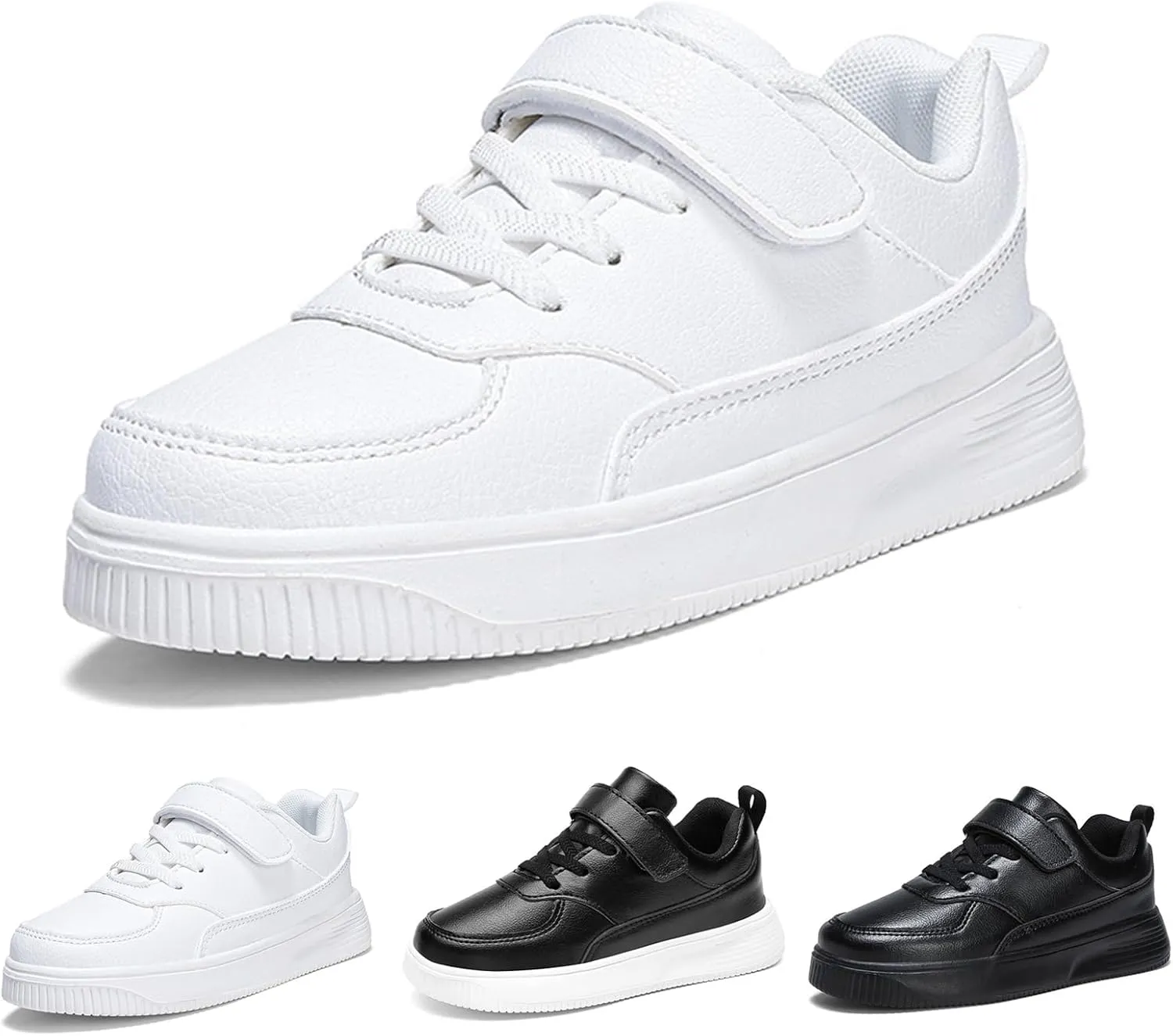 Girls Boys Fashion Sneakers Kids Casual Sneakers Adjustable Lightweight Unisex Kids Shoes