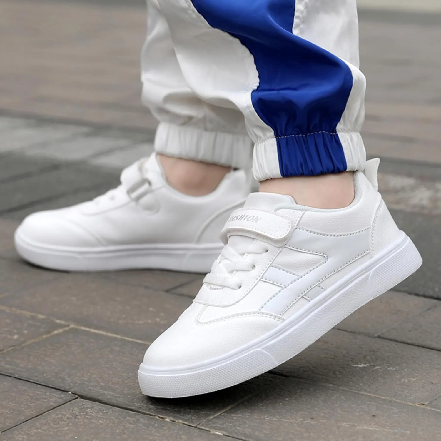 Girls Boys Fashion Sneakers Kids Casual Sneakers Adjustable Lightweight Unisex Kids Shoes