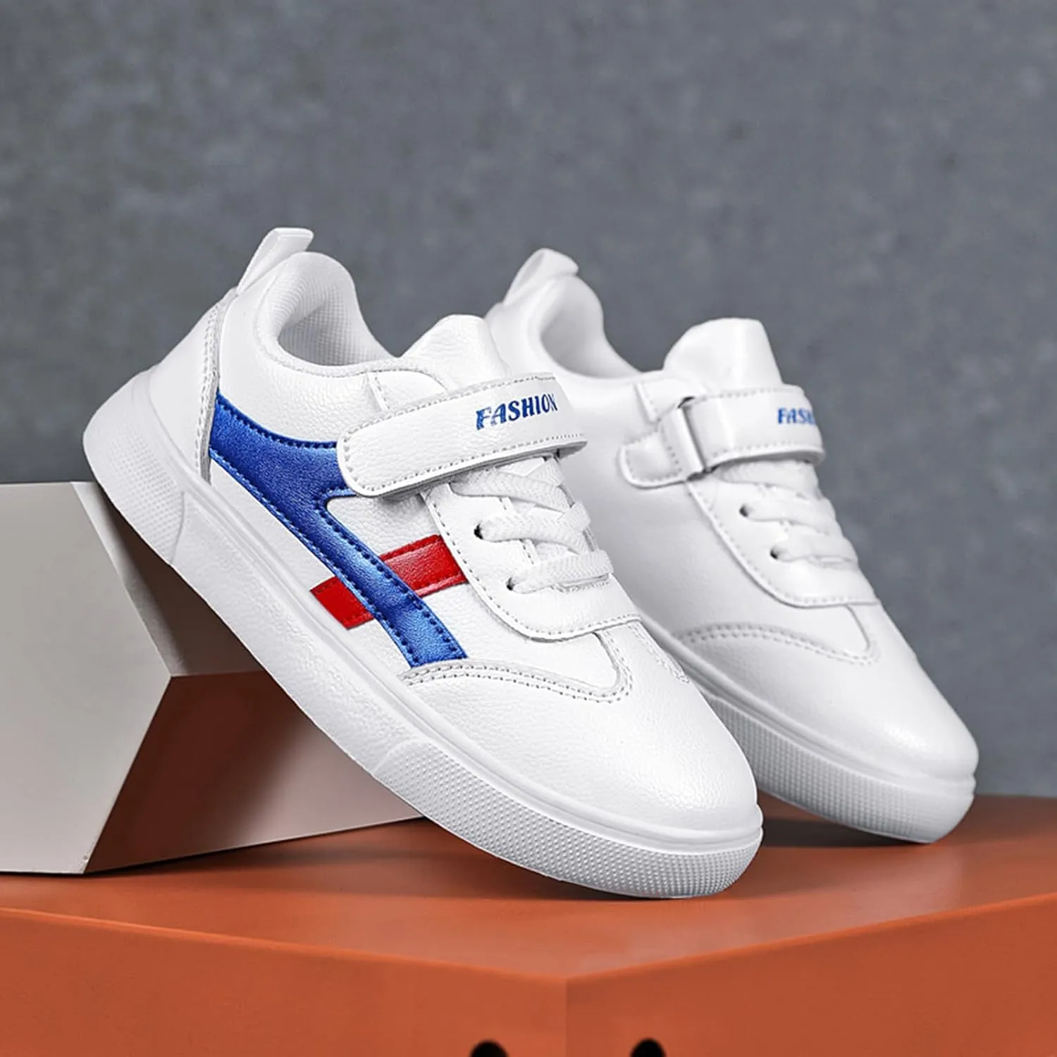 Girls Boys Fashion Sneakers Kids Casual Sneakers Adjustable Lightweight Unisex Kids Shoes