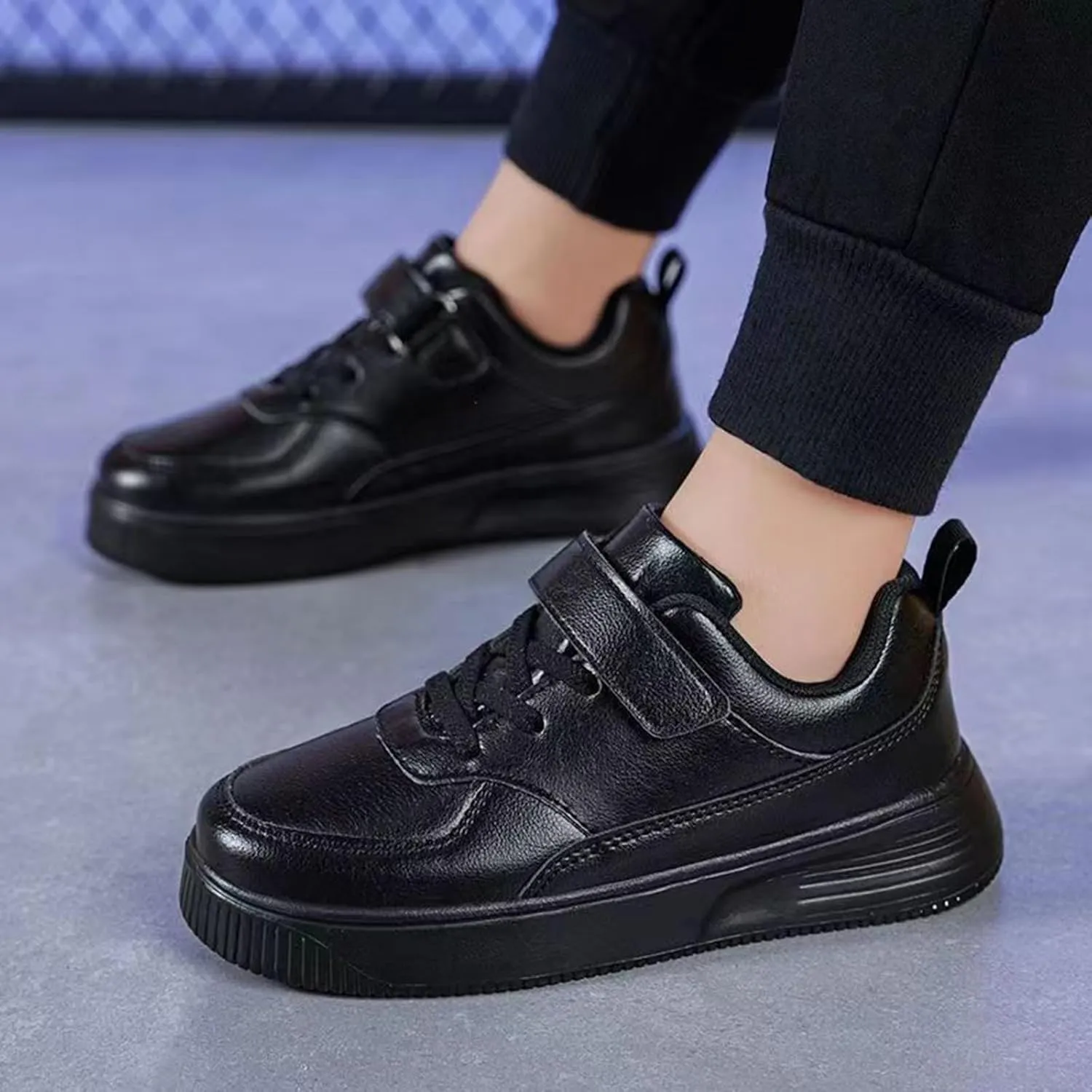 Girls Boys Fashion Sneakers Kids Casual Sneakers Adjustable Lightweight Unisex Kids Shoes