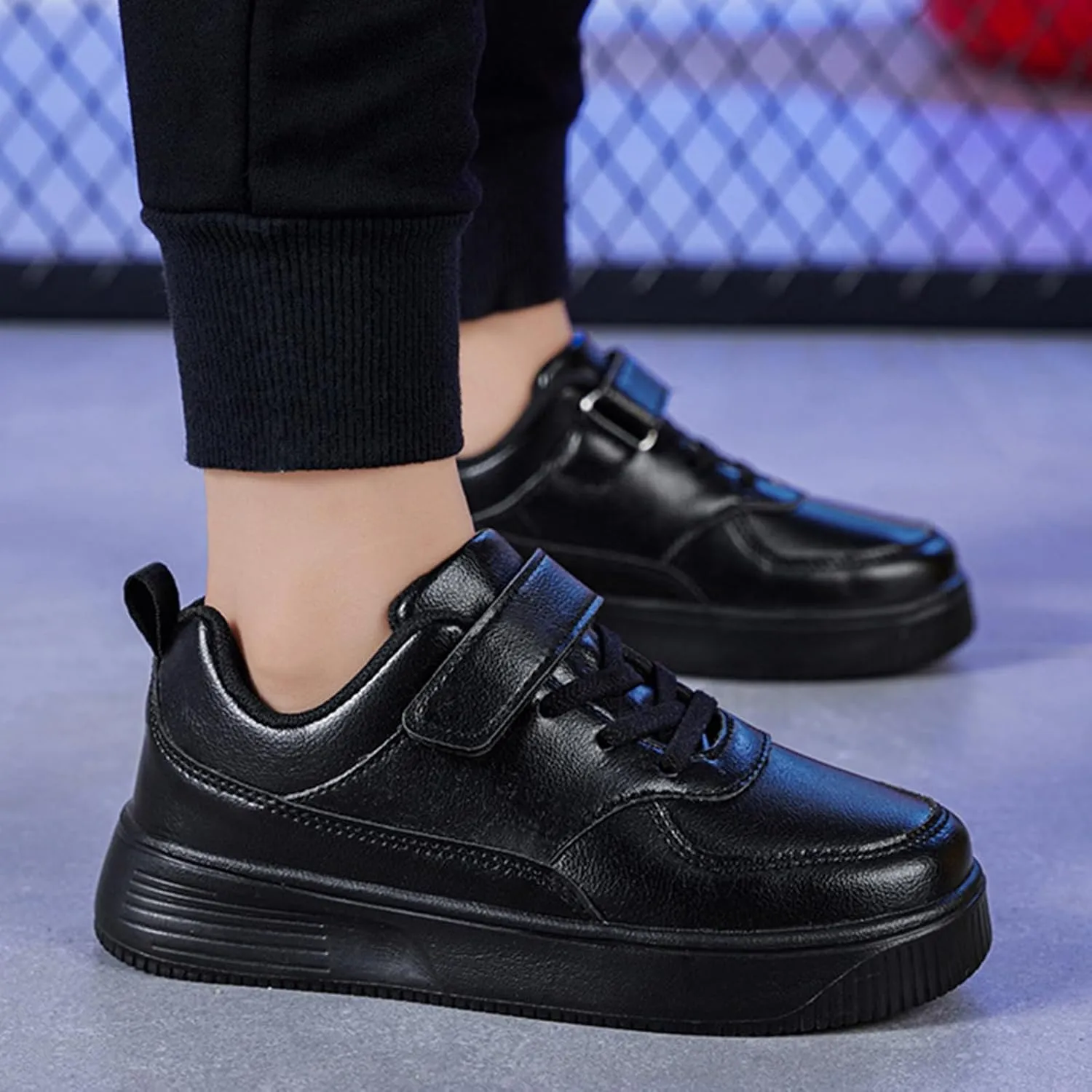 Girls Boys Fashion Sneakers Kids Casual Sneakers Adjustable Lightweight Unisex Kids Shoes
