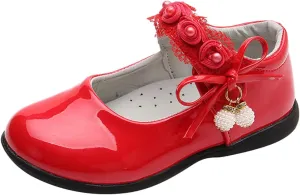 Girls Mary Jane Shoes School Kids Uniform Flat Ballet Strap Dress Formal Slip-On Shoes Performance Shoes Kids Shoes