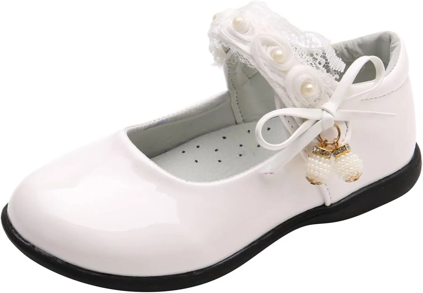 Girls Mary Jane Shoes School Kids Uniform Flat Ballet Strap Dress Formal Slip-On Shoes Performance Shoes Kids Shoes