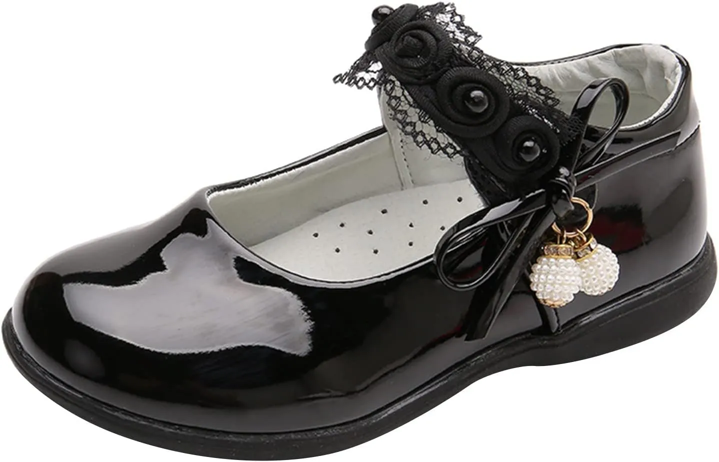 Girls Mary Jane Shoes School Kids Uniform Flat Ballet Strap Dress Formal Slip-On Shoes Performance Shoes Kids Shoes