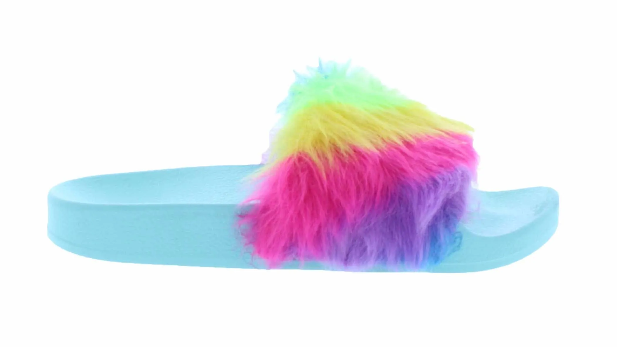 Girls Rubber Slipper with Fur