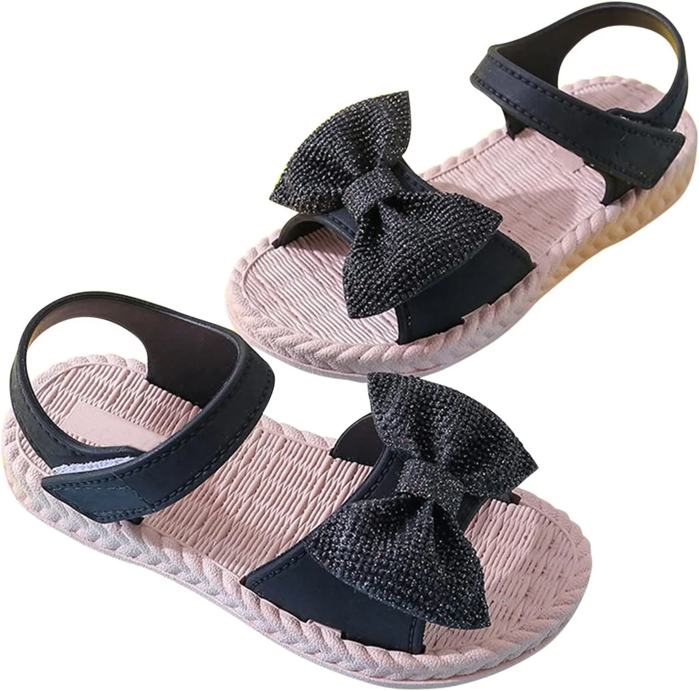 Girls Water Shoes Size 1 Toddler Kids Infant Girls Soild Bowknot Princress Shoes Soft Girl Robe and Slippers