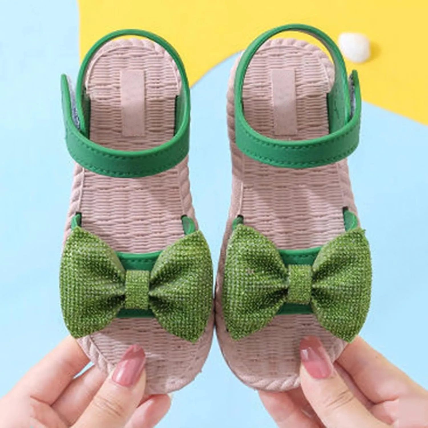 Girls Water Shoes Size 1 Toddler Kids Infant Girls Soild Bowknot Princress Shoes Soft Girl Robe and Slippers