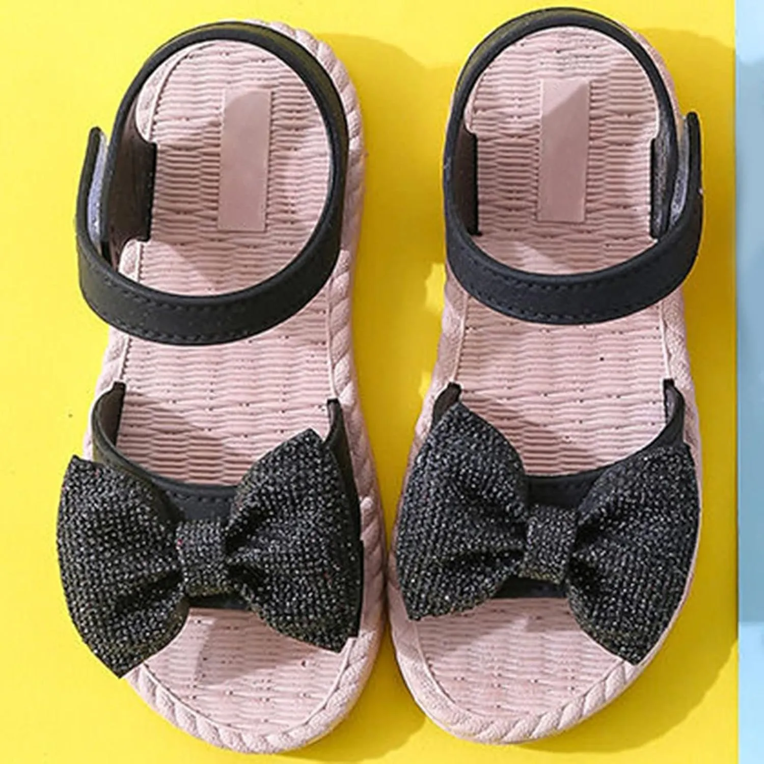 Girls Water Shoes Size 1 Toddler Kids Infant Girls Soild Bowknot Princress Shoes Soft Girl Robe and Slippers