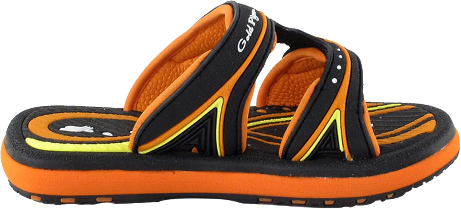 Gold Pigeon Shoes KIDS Easy Snap Lock Outdoor/Water Sandals & Slides. Adjustable Straps