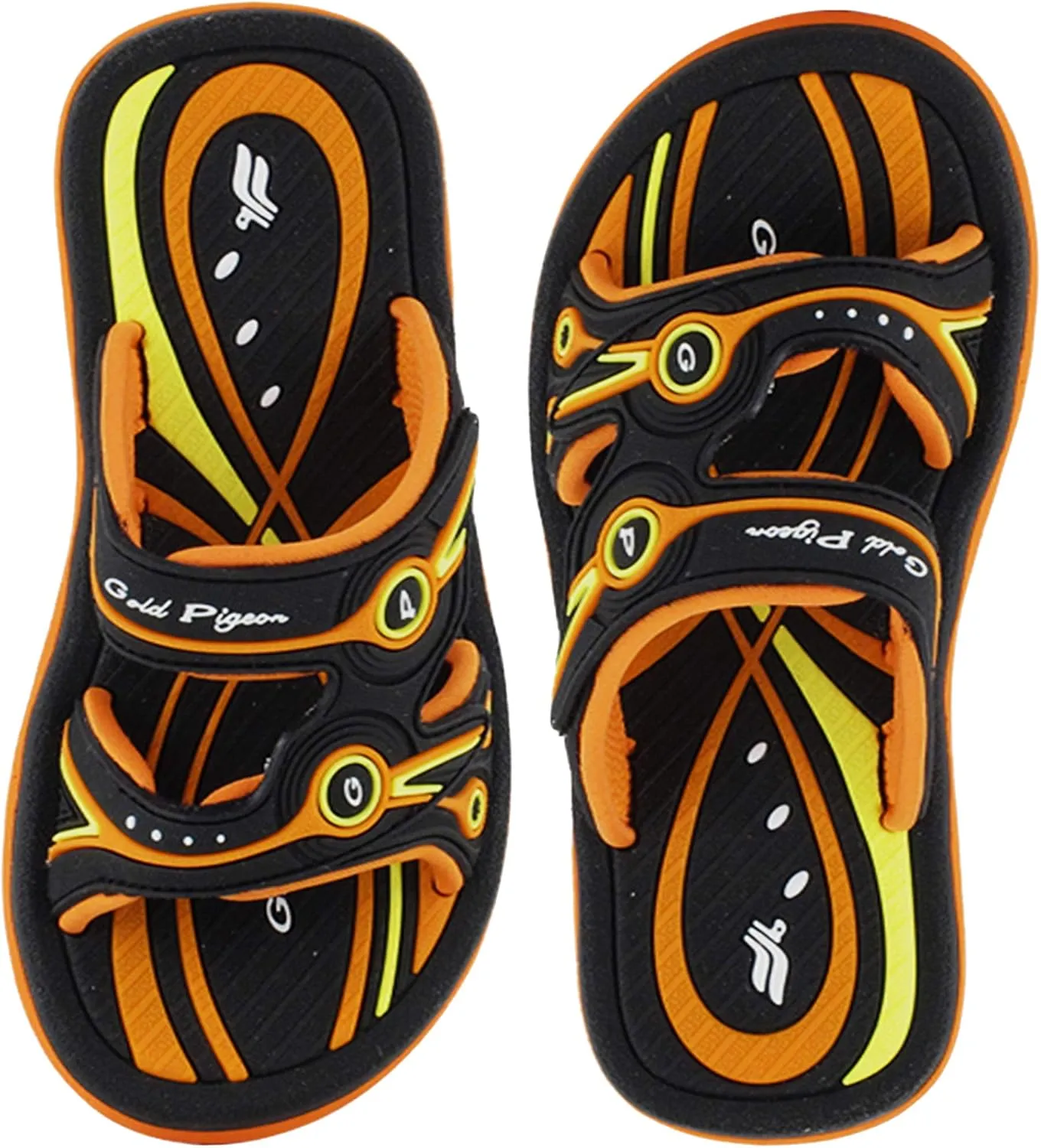 Gold Pigeon Shoes KIDS Easy Snap Lock Outdoor/Water Sandals & Slides. Adjustable Straps