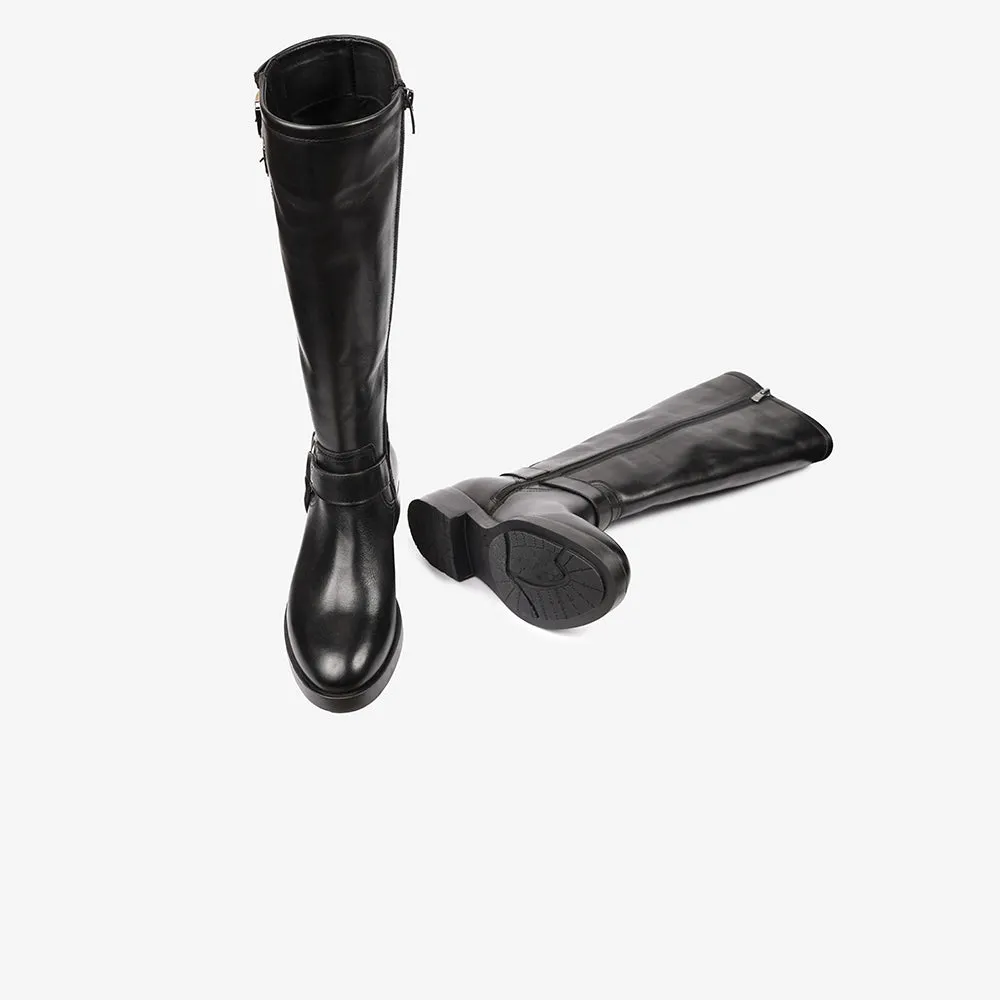 Greyder Women's Regal Knee High Boots In Black