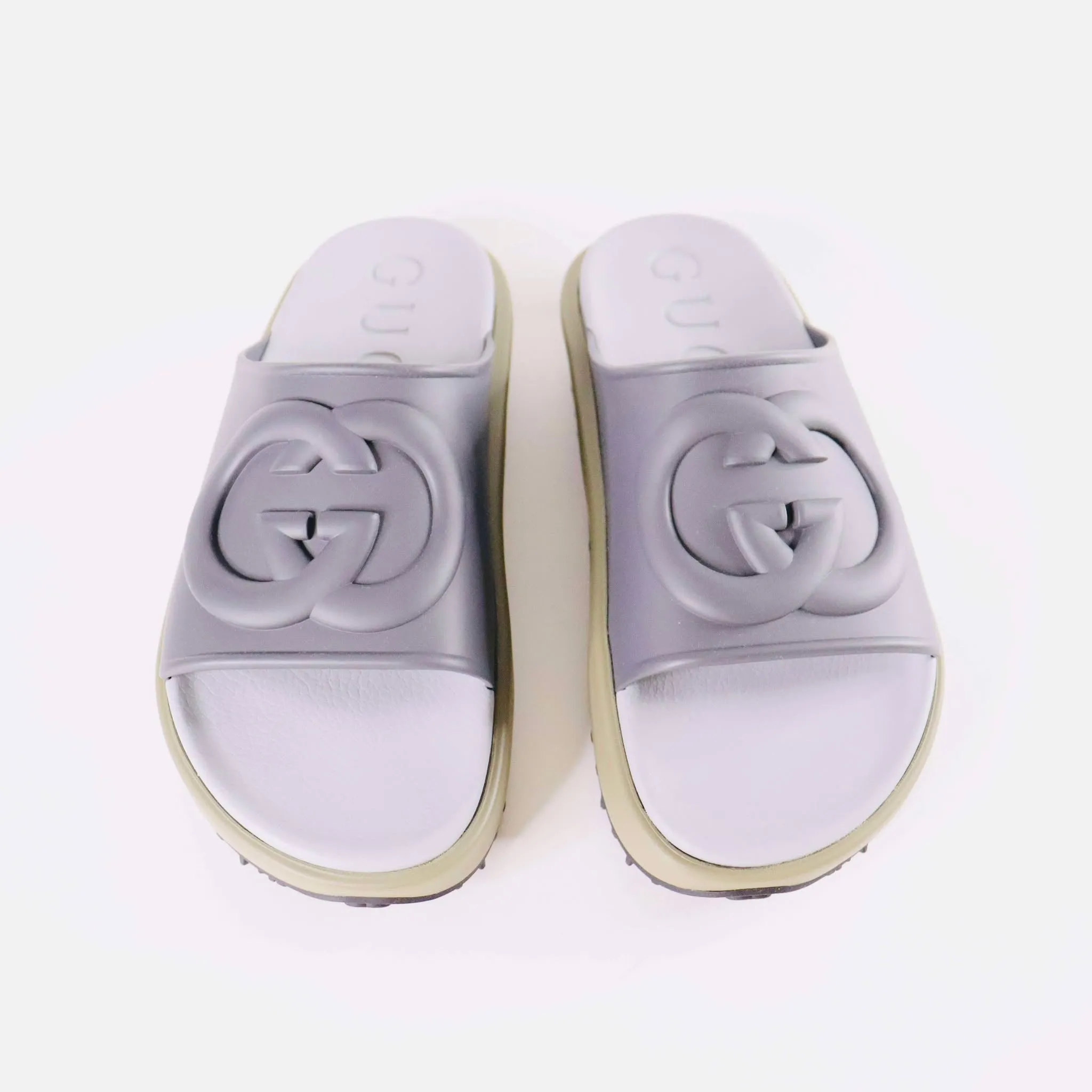 GUCCI Men's Interlocking G Slide Sandals