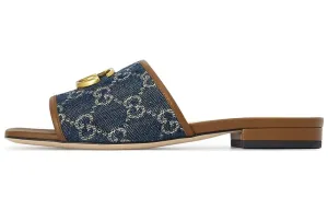 Gucci women's denim slides