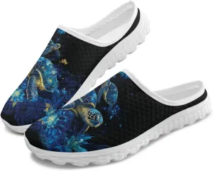 Half-Shoe Slippers Casual Sports Shoes Slip-On Walking Mules with Indoor Outdoor Anti-Skid Sole for Women