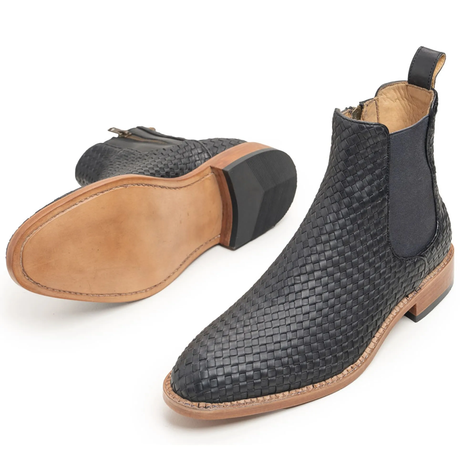 Handmade Customisable Men Leather Chelsea Boots