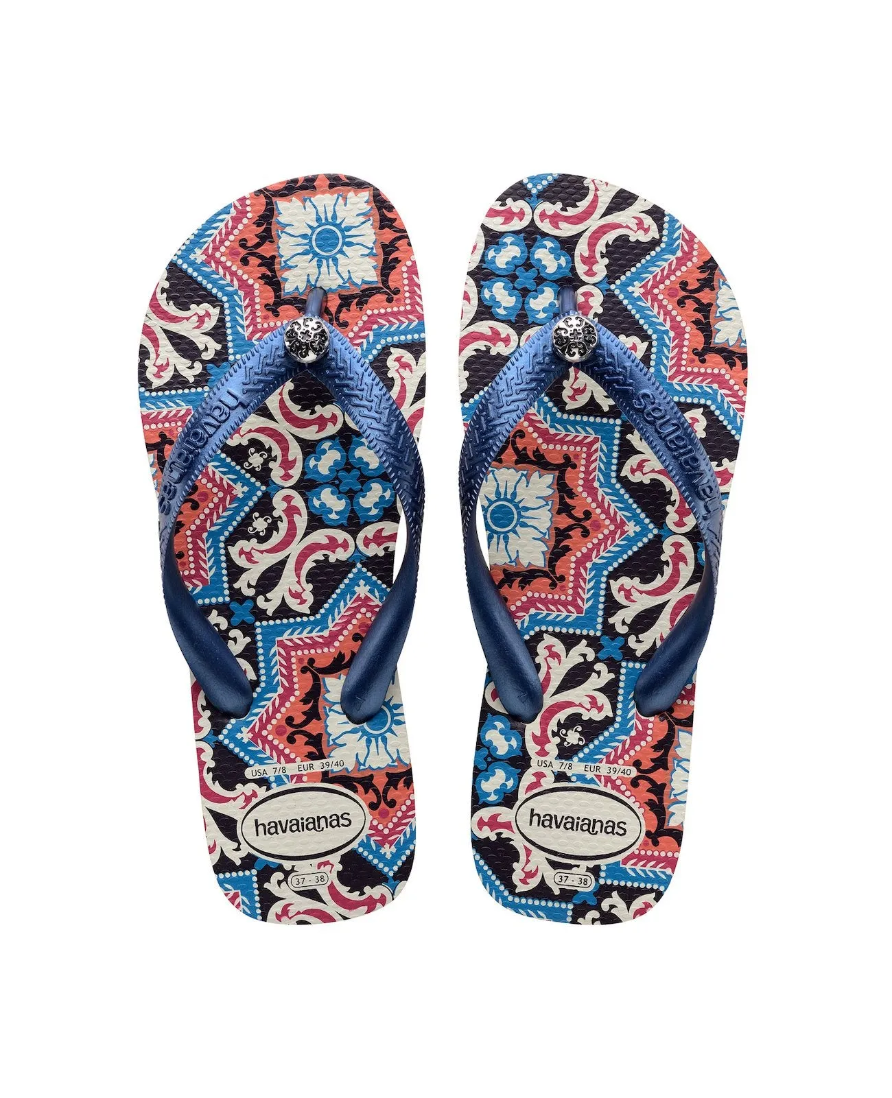 HAVAIANAS GRACIA - WHITE.NAVY BLUE