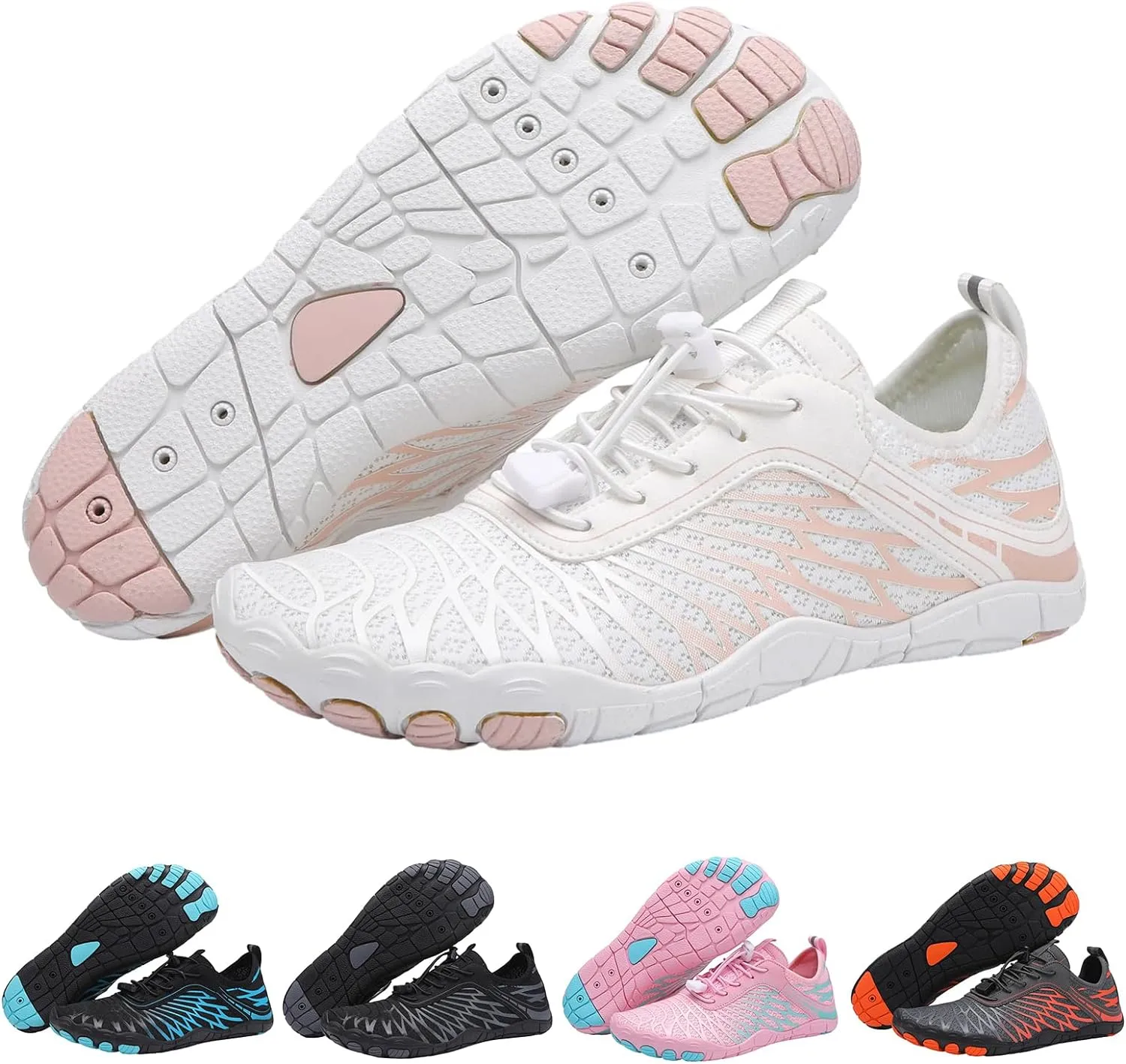 Hike Barefoot Shoes for Women Men Wide Toe Box Athletic Waterproof Trail Running & Non-Slip Barefoot Footwear