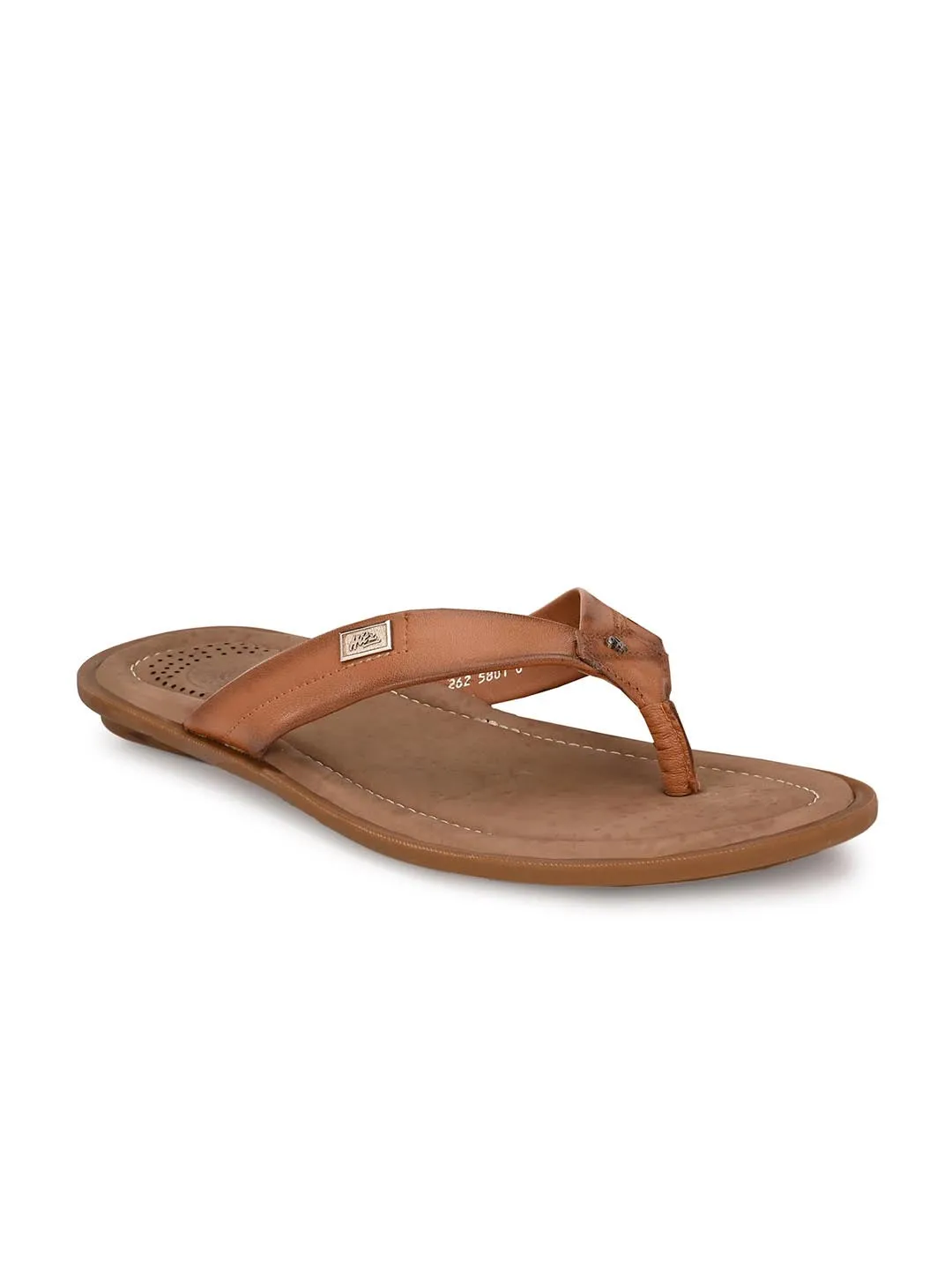 Hitz Men's Tan Open Toe Casual Slippers