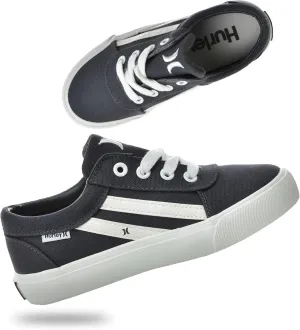 Hurley Boardy Kids Lace Up Canvas Sneakers  Low Cut Skateboarding Shoes for Kids, Sports Shoes for Boys and Girls