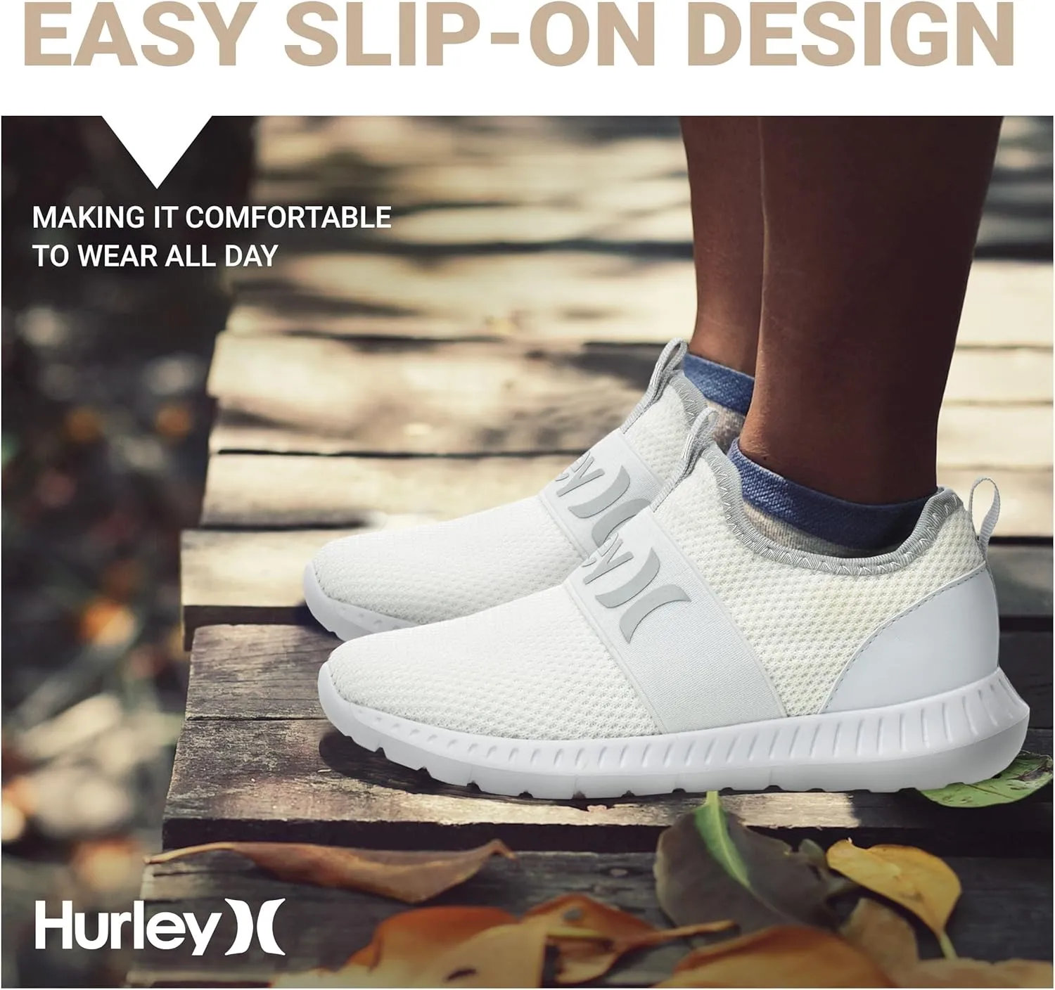 Hurley Camby Kids Slip On Canvas Sneakers  Low Cut Skateboarding Shoes for Kids, Running, Walking, Breathable Sports Shoes for Boys and Girls