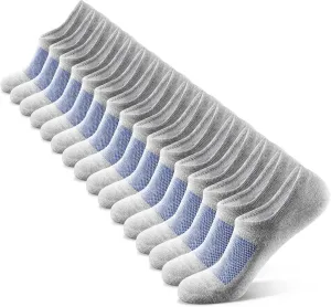 IDEGG No Show Socks Men Low Cut Ankle Short Socks for Men Casual Athletic Socks with Non Slip Grip