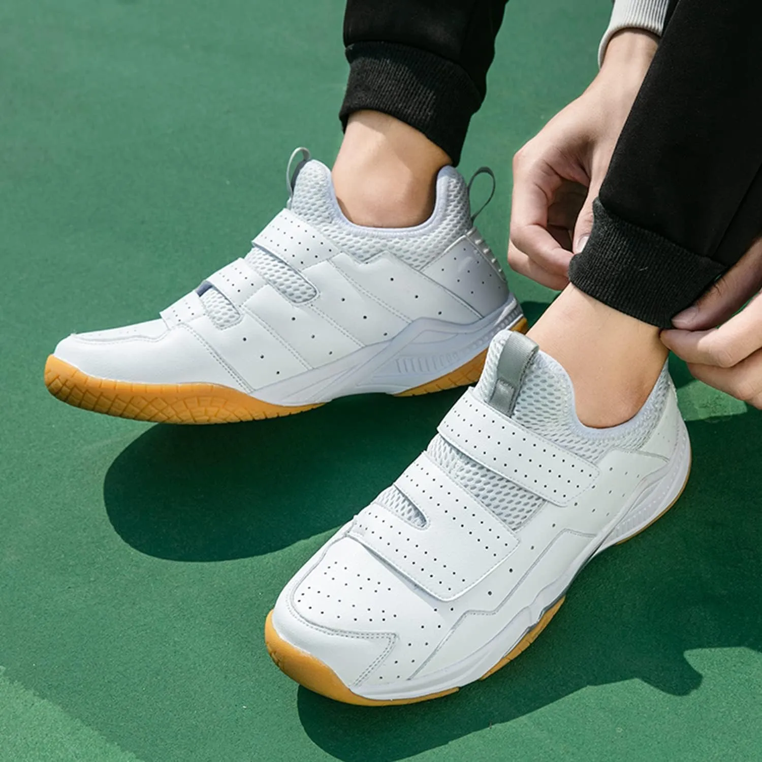 Indoor Court Shoes for Tennis, Badminton, Table Tennis, Volleyball, Pickleball for Men and Women,Boys and Girls