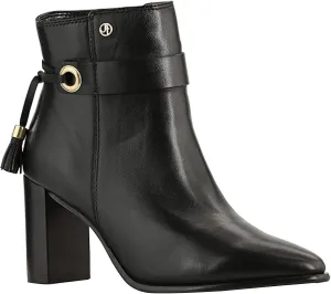 JATAREA Ankle Boots for Women - Stylish Leather with Block Heel - Comfortable & Easy Wear Womens Bootie - Cushioned Insole for Comfort - Fashionable and Versatile Design - SHIULI