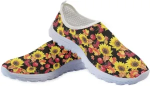 Jeiento Fall Running Shoes for Men Women Thanksgiving Mesh Workout Sneakers Lightweight&Breathable Gym Sports Shoes