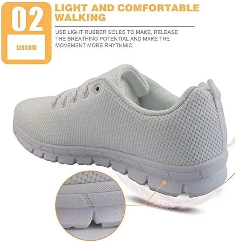 Jeiento Lightweight Tennis Shoes for Men Women Walking Sneakers Athletic Running Shoes Gym Sports Shoes Mesh Workout Casual Shoes