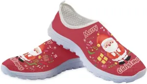 Jeiento Men's Christmas Shoes,Outdoor Walking Sneakers for Women Comfort Gym Sports Shoes Lightweight Workout Sneakers